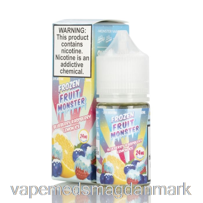 Engangs Vape Danmark Er Blåbær Hindbær Citron - Frossen Frugt Monster Salt - 30ml 24mg